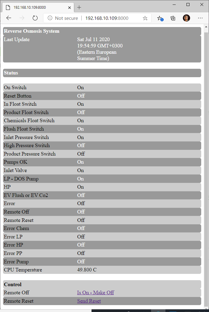 Web Based περιβάλλον διαχείρισης αυτοματισμού